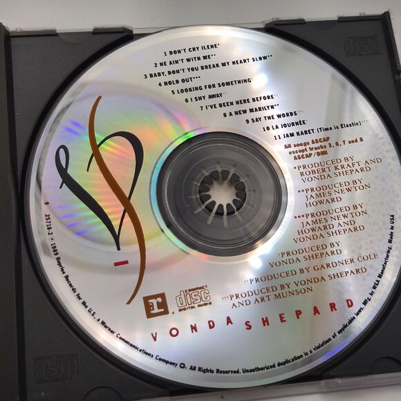 Vonda Shepard Self Titled CD Signed  Booklet 1989 Reprise Records Warner - Picture 4 of 5